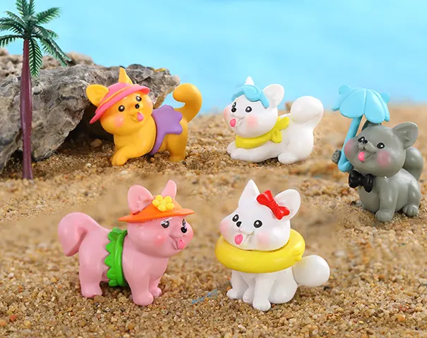 wholesale cartoon plastic animals for collection 3d solid figurines mini garden decoration littlest pet shop toys kid play sets