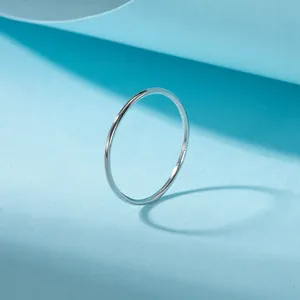 RINNTIN APR25 5 6 7 8厘米简约戒指14k镀金925纯银戒指廉价无过敏女性戒指