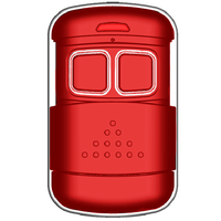 JUHUI - Control Remoto de 4 Botones con Logotipo Personalizado, de Plástico y Metal, Resistente al Agua, 433/315MHz, Código Fijo y Variable, para Cerradura de Puerta de Entrada, Alcance de 80-100M
