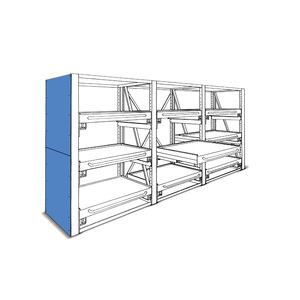 Fami System Ar Side <b>Wall</b> D1300 H3010 Dark Grey Ral7000 For <b>Storage</b> Rack - Product Image 1