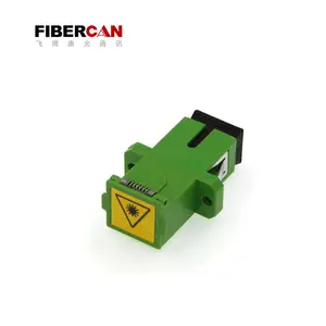 SC fiber optic Adaptor with flange SC/APC Optical Adaptor with Flip Shutter for patch panel