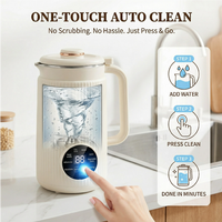 Machine à lait de soja électrique 1,2 L, mixeur 800 W, contrôle par micro-ordinateur, presse-agrumes automatique sans filtre, récipient en acier inoxydable, chauffant