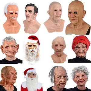 Costume Cosplay per la festa <span class=keywords><strong>di</strong></span> Halloween Full Face maschera in lattice <span class=keywords><strong>di</strong></span> vecchie donne e nonno Horror foto oggetti <span class=keywords><strong>di</strong></span> scena della nonna - Product Image 4