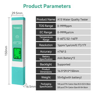 Nouveau modèle breveté d'usine, testeur numérique d'eau potable TDS de haute précision et de haute qualité, 3 en 1 (TDS/EC/TEMP), OEM/ODM