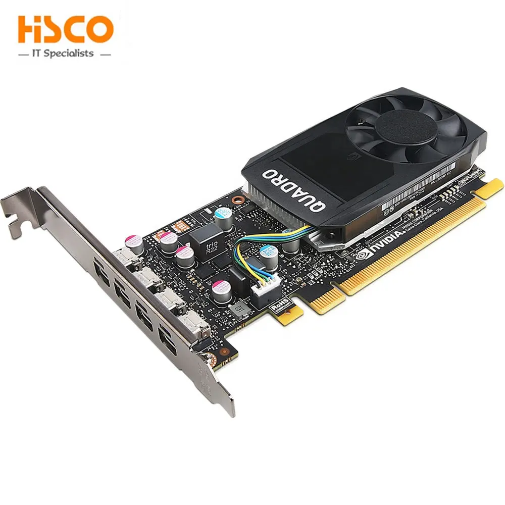 For NVIDIA Quadro P600 -Graphics card - Quadro P600 - 2 GB GDDR5 - PCIe 3.0 x16 low profile - 4 x Mini DisplayPort - retail