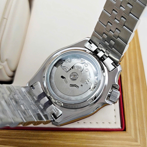 Reloj Mecánico Automático Seikot <span class=keywords><strong>5</strong></span> <span class=keywords><strong>GMT</strong></span> Azul y Negro, Deportivo, a Rayas, Resistente al Agua - Product Image 6