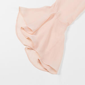 Blouse en mousseline à volants et dos orné pour filles, collection créateur - Product Image 3