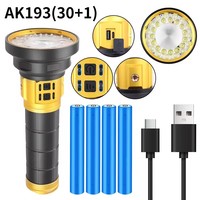 Lampe de poche puissante XTE 30W LED 4500 Lumens USB affichage de puissance étanche Camping travail réparation lumière Flash extérieure