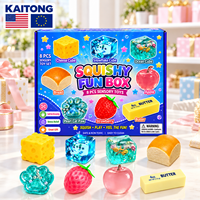 KAITONG Ensemble de 8 jouets squishy en forme d'aliments et de pattes de chat avec flocons de neige et cubes océaniques pour les boutiques de cadeaux, jouets à presser