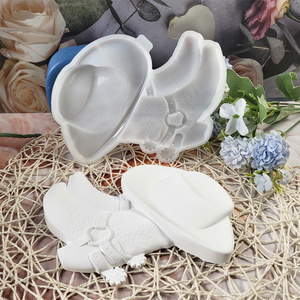 โมเดลทำด้วยมือ-รองเท้าบูทซิลิโคนแม่พิมพ์ซิลิโคนทรงสี่เหลี่ยมเล็กๆตามสั่งอุปกรณ์อบสบู่อุปกรณ์เสริมสำหรับใช้งานง่าย X0005พีซี - Product Image 2