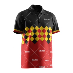 เสื้อยืดแขนสั้นลำลองแบบซับลิเมชั่นขายส่ง เสื้อโปโลสำหรับผู้ชาย เหมาะสำหรับใส่ทำงานหรือเล่นดาร์ท - Product Image 3