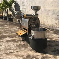Machine à torréfier le café semi-automatique électrique professionnelle en acier inoxydable de 600g avec contrôle de la température – Usage extérieur intensif
