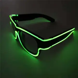 Weihnachts feier USB wiederauf ladbare El Wire Brille blinkt Led El Brille