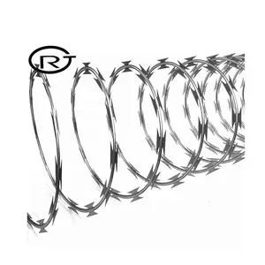 China Factory Sale galvanized steel razor barbed wire concertina razor wire