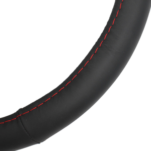 Accesorios de coche, cubiertas de volante de cuero genuino Premium, accesorios de coche, decoración <span class=keywords><strong>interior</strong></span>, cubierta de volante de coche, negro - Product Image 5