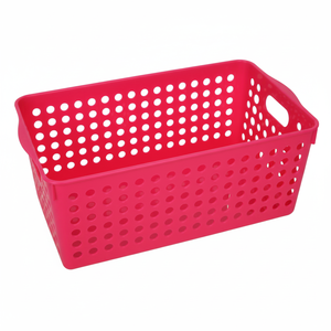 Cesto portaoggetti largo rosso Inomata - Product Image 1