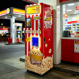 Distributeur automatique de pop-corn Wi-Fi 32 pouces pour petites entreprises, entièrement automatique, avec paiement par pièces et QR, idéal pour les sites de divertissement - Product Image 1