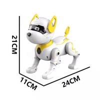Éducation précoce Smart RC Robot chien jouet enfants télécommande en plastique aboiements cascadeur chiot avec programmation électrique marche AI chien