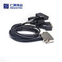 Adaptador de 25 Pines Hembra D-sub Db25 Macho Idc SCSI 50 Pines a USB a IDE 50 Pines D Sub