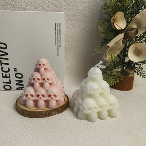 Vela Aromática con Figura 3D de Fantasma y Calavera, Vela de Cera de Soja, Decoración para Halloween, Ambiente Festivo, Regalo - Product Image 4