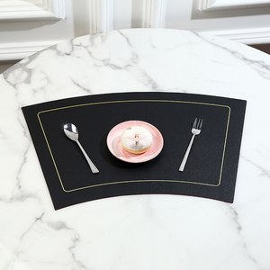 Sets de table en cuir double face bicolores, écologiques, isolants thermiquement, résistants à la chaleur et à l'huile, pour hôtels et foyers - Product Image 6