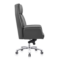 Meilleure vente, chaise de bureau pivotante en cuir, réglable, pour la maison et le bureau, chaise de patron en cuir PU A100
