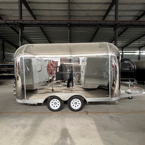 Chariot de boulangerie mobile pour la cuisine de rue européenne, <span class=keywords><strong>remorque</strong></span> de camion de nourriture en aluminium pour la vente, unique - Product Image 2