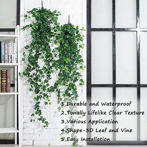 84Ft paketi yapay sarmaşık Garland Faux bitkiler asma asılı çelenk asılı ev mutfak bahçe ofis düğün duvar dekor için - Product Image 6