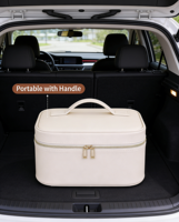 Trousse de maquillage éclairée par LED avec miroir |   Organisateur de cosmétiques de voyage hydrofuge |   Sac de toilette personnalisé avec logo pour les commandes en gros B2B