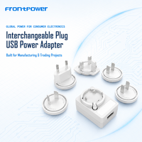 Adaptateur Frontpower BIS 5V3A 5V 2A US EU UK AU Adaptateur AC DC 5V 2.5A 1A Chargeur USB A avec certifications UL CE GS BIS ECAS SAA UKCA PSE