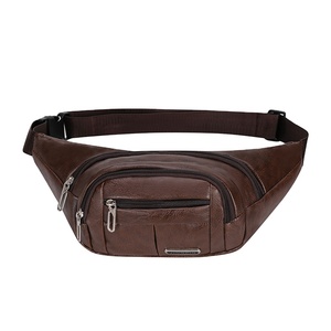 La <span class=keywords><strong>mejor</strong></span> <span class=keywords><strong>riñonera</strong></span> deportiva, <span class=keywords><strong>riñonera</strong></span> de entrenamiento plana suave de cuero marrón Vintage personalizada con logotipo OEM para viajes al aire libre - Product Image 1