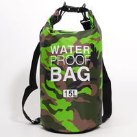 Sac étanche léger de camouflage 2L, sac à dos en polyester résistant, à enroulement, pour le camping, l'escalade, les voyages en plein air, accessoires