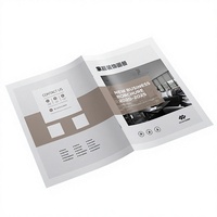 Brochure personnalisée imprimée, conception gratuite, papier couché épais, carton blanc néerlandais ; commande minimum 1 pièce ; utilisation multilingue transfrontalière