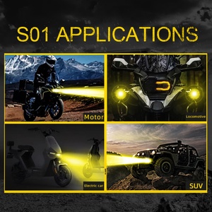 Factory Customized S01 Automotive 2 Color Led Projector Lens Spotlight High Low Beam Motor Fog Lens Auto Lamps Work Bulb Replace - Product Image 5