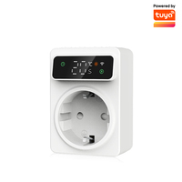 Prise thermostat LED Wi-Fi pour maison intelligente 16A Tuya, contrôleur de température de chauffage et de refroidissement Rti-Tek TP4W IP20, garantie 2 ans, commande vocale