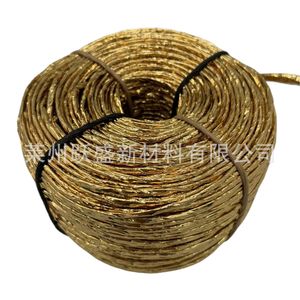 Le fabricant fournit des cordes en papier à brin unique de 4 mm, des cordes en papier or et argent, des cordes dorées, des cordes pour emballage cadeau, des cordes pour décoration DIY. - Product Image 5