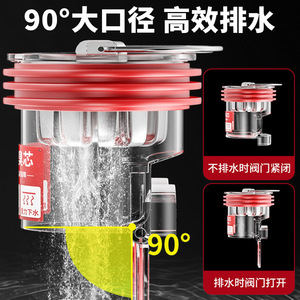 Desagüe de Piso Antirozorras de 8 Pulgadas, Cilíndrico, de Compresión, Anticorrosión, Universal para Baño, con Flujo por Gravedad - Product Image 3