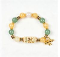 Nouveau bracelet perlé populaire pour chien, bracelet extensible en cristal, cadeau bijou pour anniversaire et fêtes
