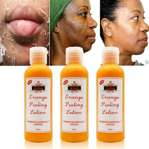 Sérum de Peeling biologique OEM, Lotion de Peeling à l'orange, soins de la peau, marque privée, gel exfoliant et blanchissant à l'orange