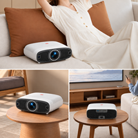 Projecteur LCD intelligent avec WiFi, résolution 1080P, logiciel personnalisé basé sur Android, logo, projecteur pour réunions, pour l'éducation