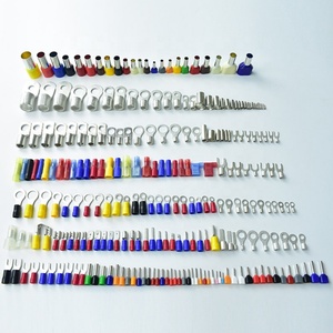 Connecteurs de fils électriques en laiton étamé résistant à la corrosion, à anneau en nylon, à <span class=keywords><strong>sertir</strong></span>, écrous, tubes en cuivre, cosses de câbles - Product Image 3