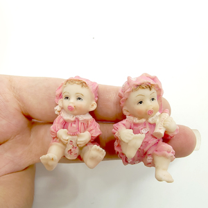 Allongé bébé petite Figurine pour la décoration de la maison nouveau-né bébé Souvenir ange fée Figurines résine personnalisée Europe Xiamen Port 10 G - Product Image 2