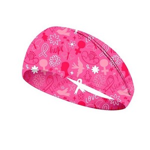Diadema Deportiva con Lazo Rosa de Alta Calidad, Diadema de Concienciación sobre el Cáncer de Mama para Mujer - Product Image 3