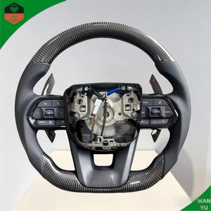 Volant LC300 GR, mise à niveau de l'ancien au nouveau, pour <span class=keywords><strong>Toyota</strong></span> Land Cruiser 300 2021, volant en cuir grain de bois <span class=keywords><strong>2022</strong></span> - Product Image 3