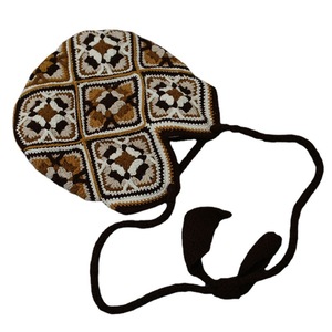 Borsa da donna all'uncinetto fatta a mano, borsa a tracolla in lana lavorata a maglia per la mamma, borsa a tracolla a quadri in stile etnico per nonna - Product Image 5