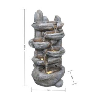 Fournitures de décoration de mariage Fontaine à eau pour chat et animaux de compagnie Fontaine à eau solaire extérieure pour la décoration de jardin avec lumières - Product Image 3