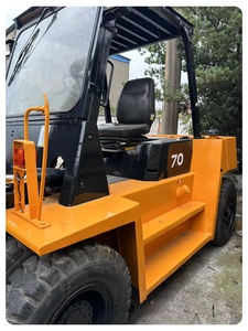 Chariot élévateur diesel d'occasion Vigoshop TCM FD70, mât à deux/trois étages, dimensions fourches 1220x125x50, capacité de charge 1000 kg, empattement 1250 mm - Product Image 4