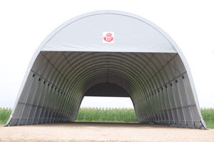 Tente en acier galvanisé léger de conception italienne, norme EN, pour l'extérieur, la couverture des véhicules agricoles, montage facile - Product Image 2