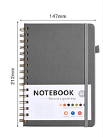 Carnet à spirales minimaliste très vendu, personnalisable avec logo, pour bureau et école