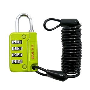 <span class=keywords><strong>Candado</strong></span> redondo de aleación de zinc para casco de motocicleta, <span class=keywords><strong>candado</strong></span> de combinación antirrobo para bicicleta con cuerda extendida para <span class=keywords><strong>candado</strong></span> de bicicleta de montaña - Product Image 3